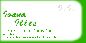 ivana illes business card